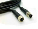 CAN extension cable, M8 4P female to M8 4P male, 3 meter